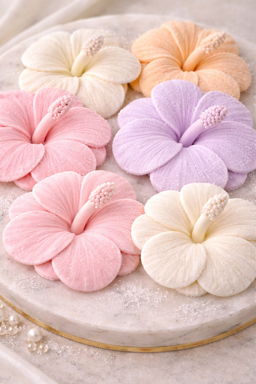 Hibiscus Silicone Flower Mold for Soap, Candles, Resin, Chocolate & Zefir