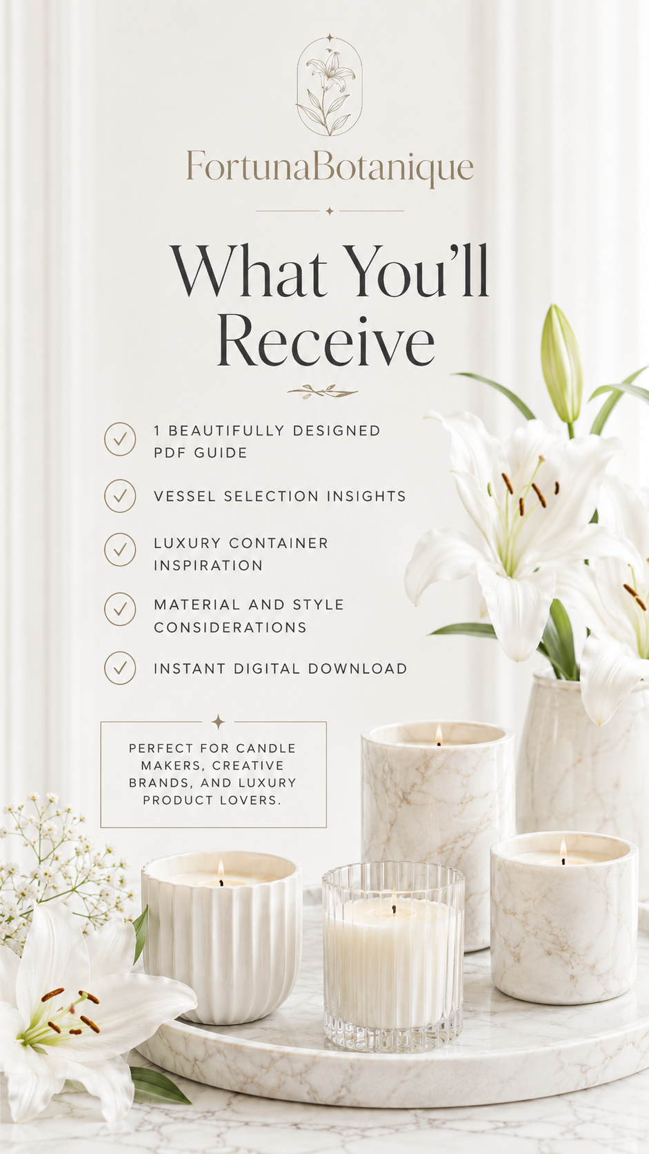 Candle Vessel Selection Guide | Luxury Candle Container & Branding PDF
