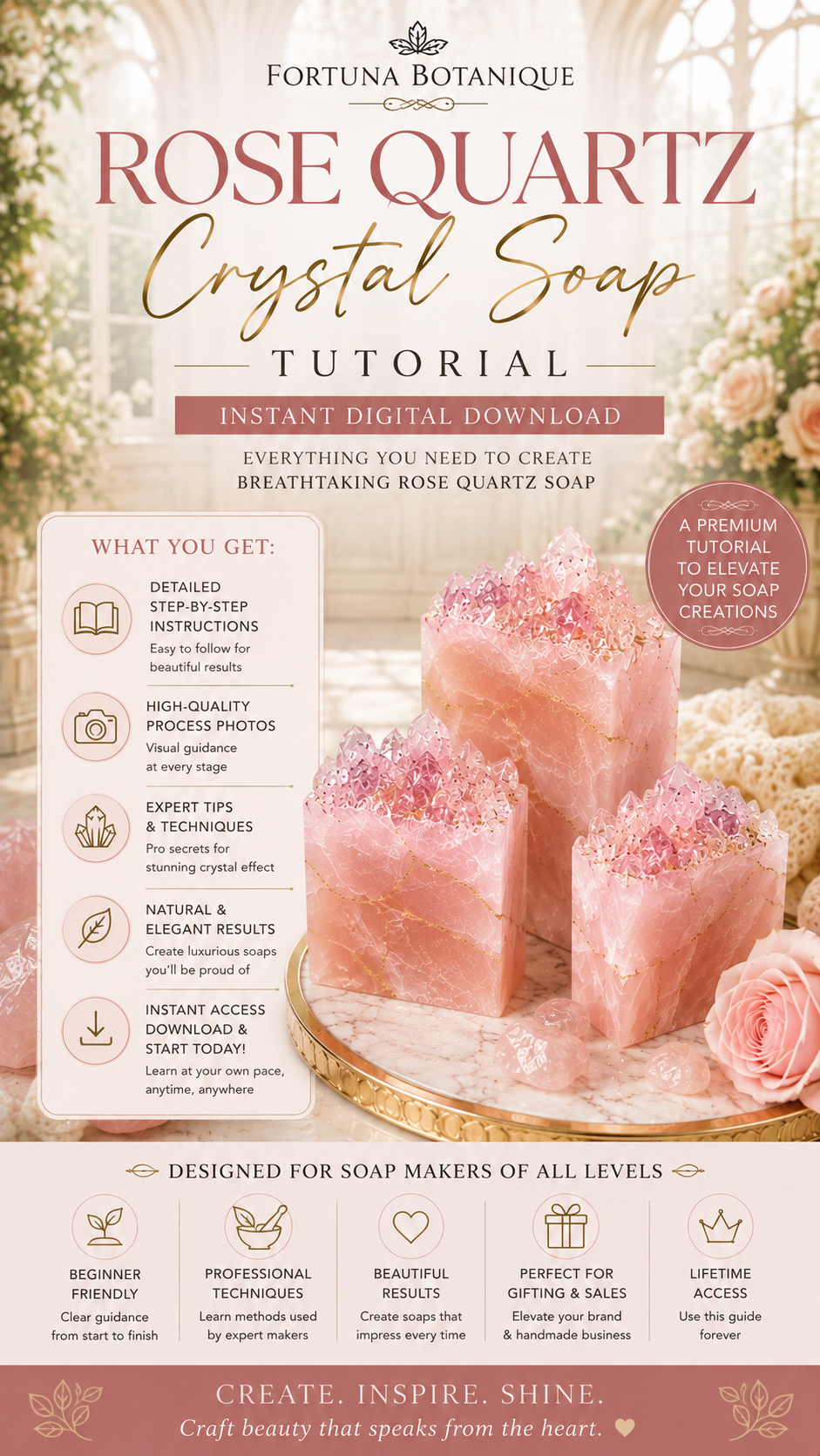 Textured Top Soap Tutorial PDF Guide | Luxury Botanical Soapmaking Technique | Instant Digital Download (Copy)