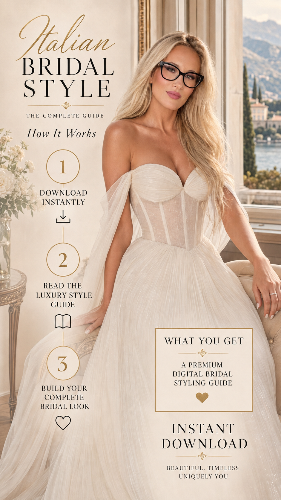 Italian Bridal Style Guide | Luxury Wedding Dress, Veil & Bridal Styling