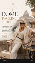 Rome Packing Guide | Chic Italian Travel Capsule Wardrobe & Carry-On Style Digital Guide