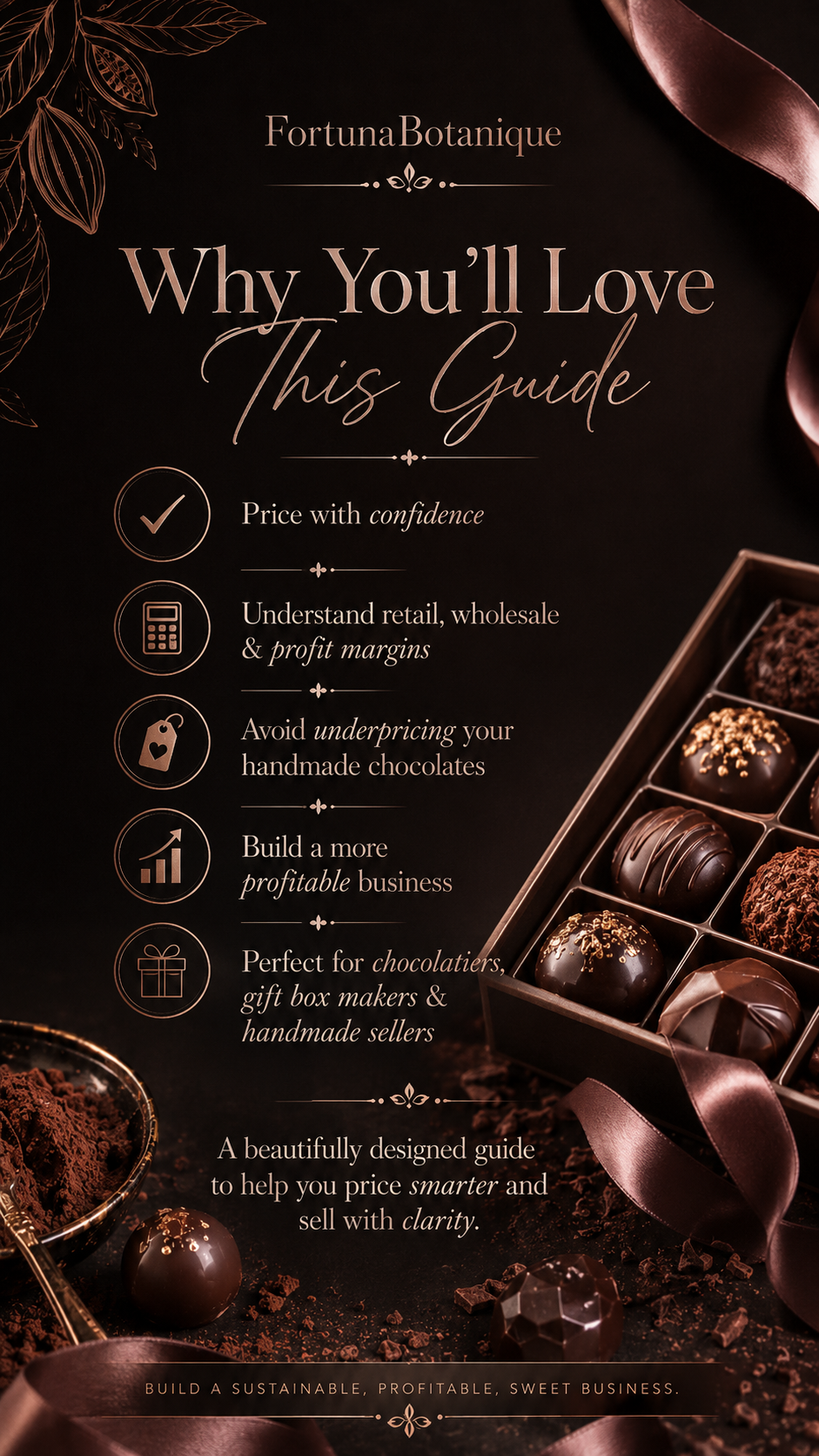 Chocolate Pricing Guide | Chocolatier Product Pricing, Profit Margin & Wholesale Pricing PDF Guide