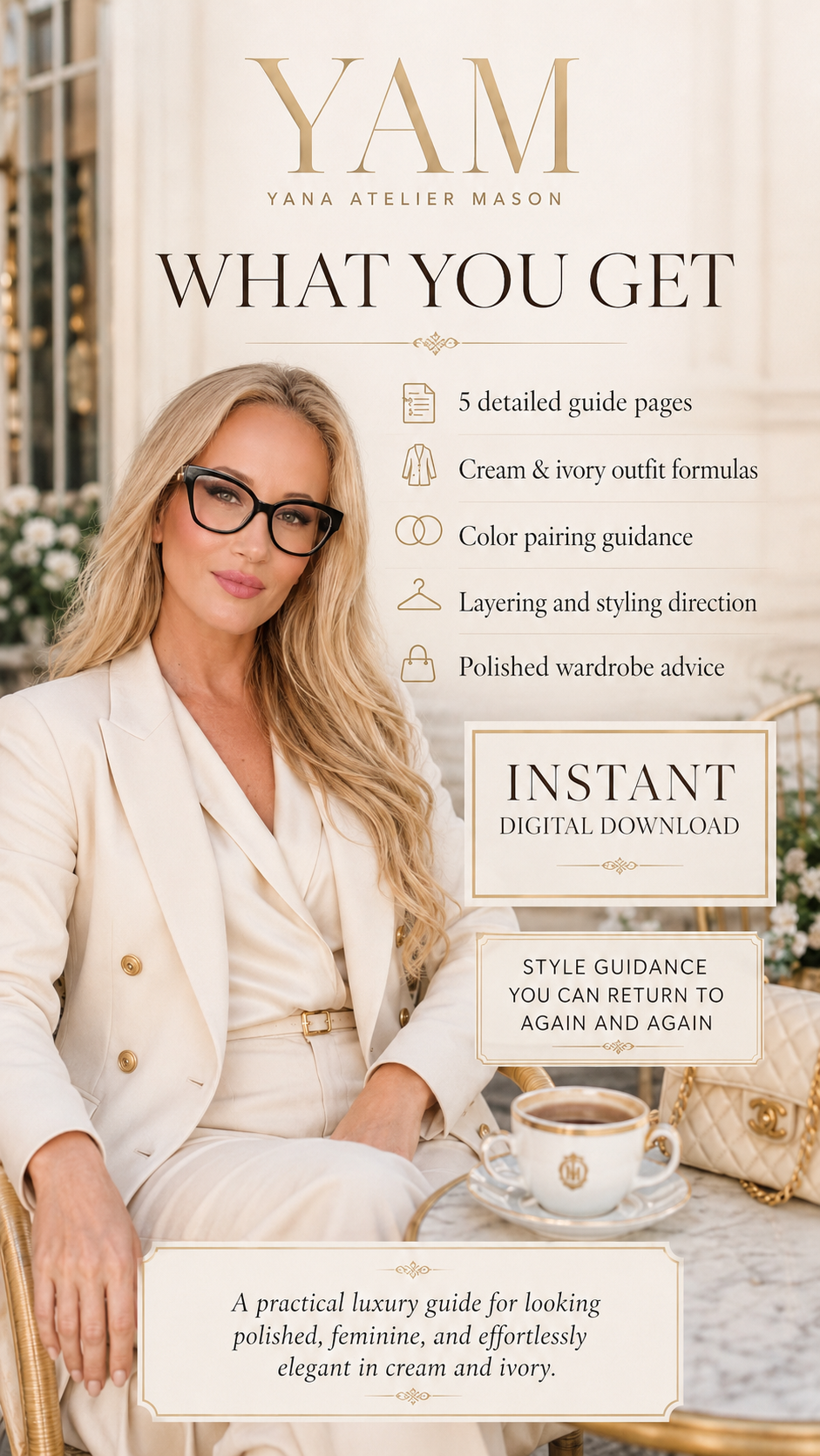 How to Style Cream & Ivory | Elegant Neutral Outfit Guide | Women’s Digital Style E-Book