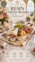 Resin Cheese Board Tutorial | Floral Epoxy Project Guide