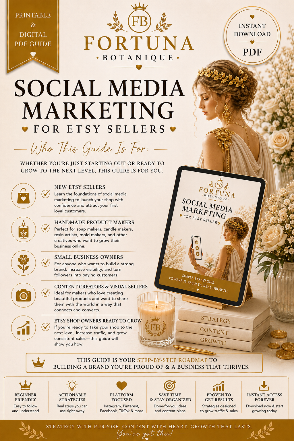 Social Media Marketing for Etsy Sellers | Instant PDF Download