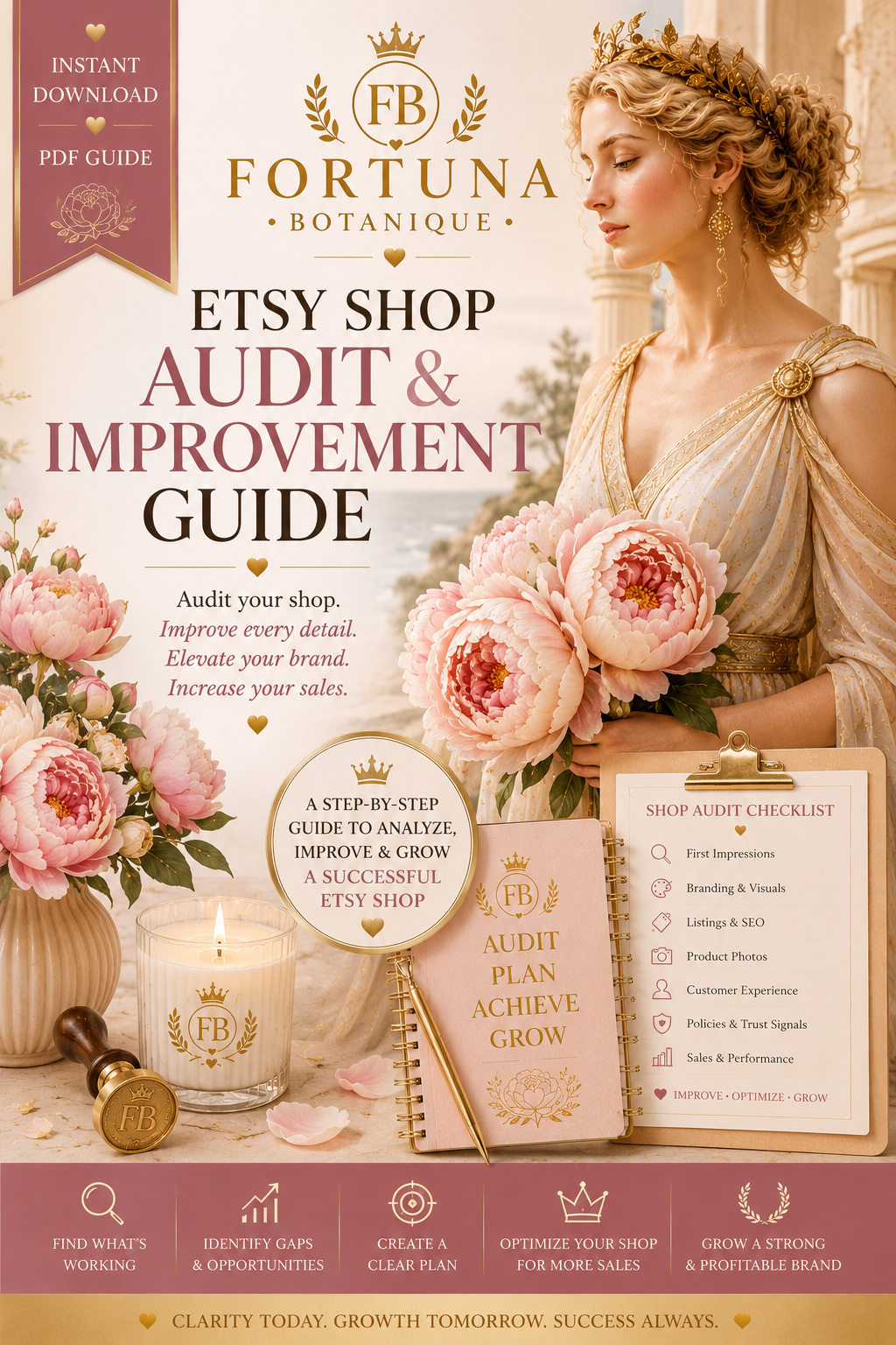 Etsy Shop Audit & Improvement Guide | Instant PDF Download