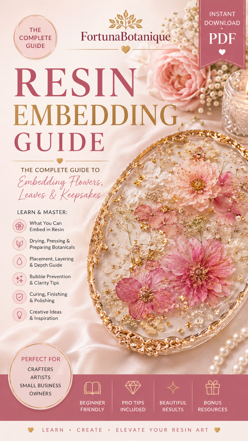 Floral Resin Embedding Guide for Flowers & Botanicals