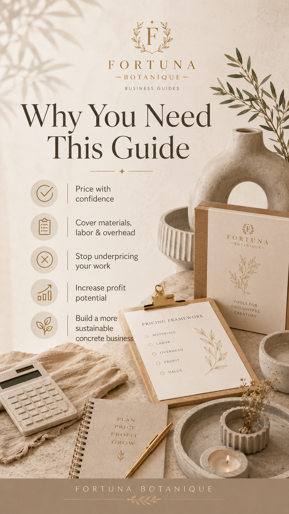 Concrete Pricing Guide for Makers | Product Cost, Profit Margin & Wholesale Pricing PDF