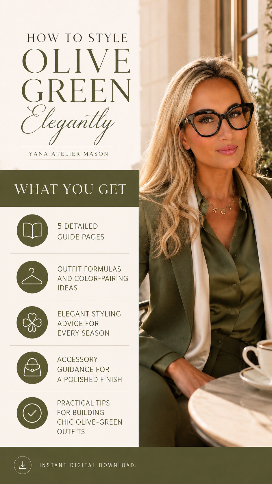 How to Style Olive Green Elegantly | Women’s Luxury Style Guide PDF
