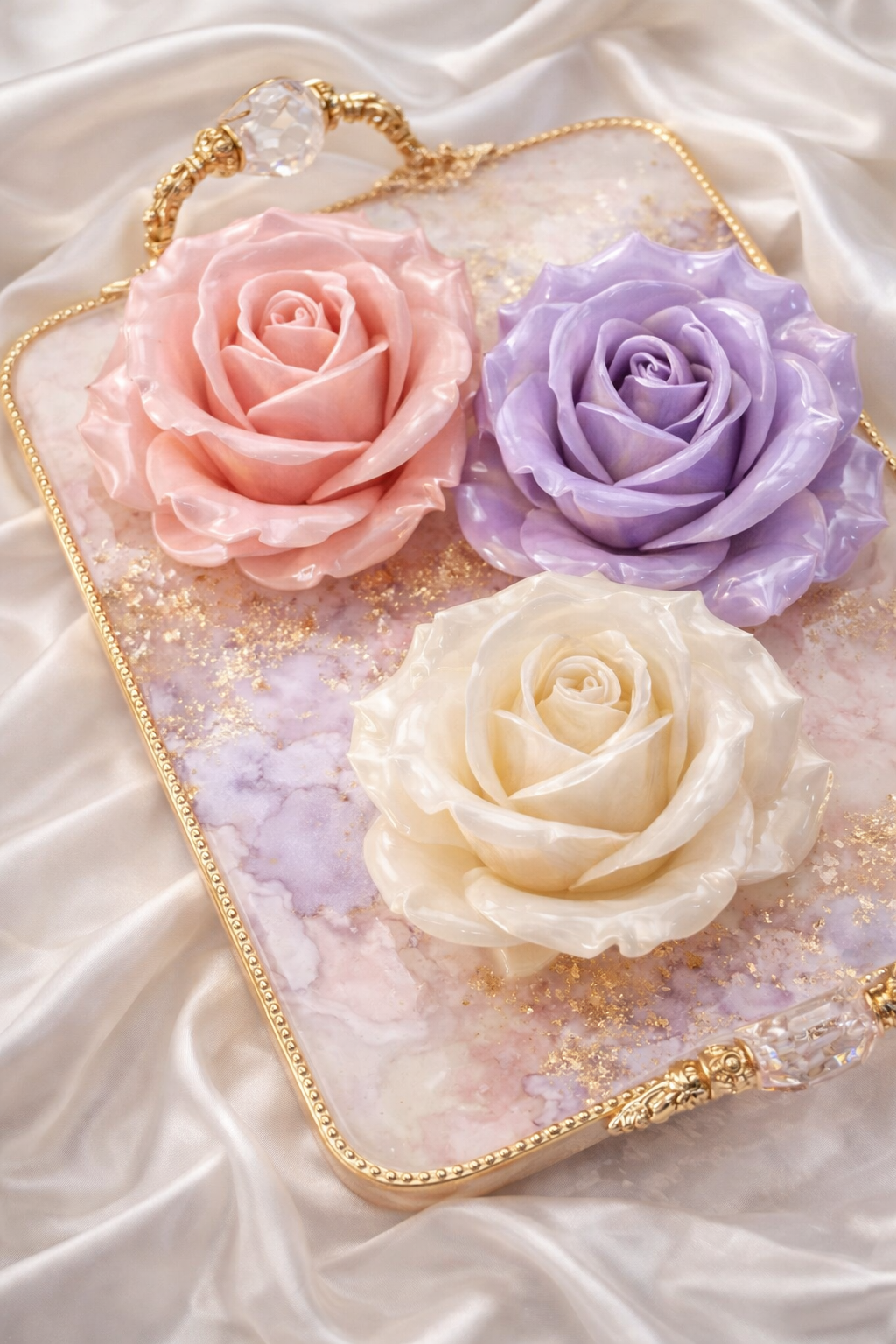 Rose Silicone Flower Mold for Soap, Candles, Resin, Chocolate & Zefir