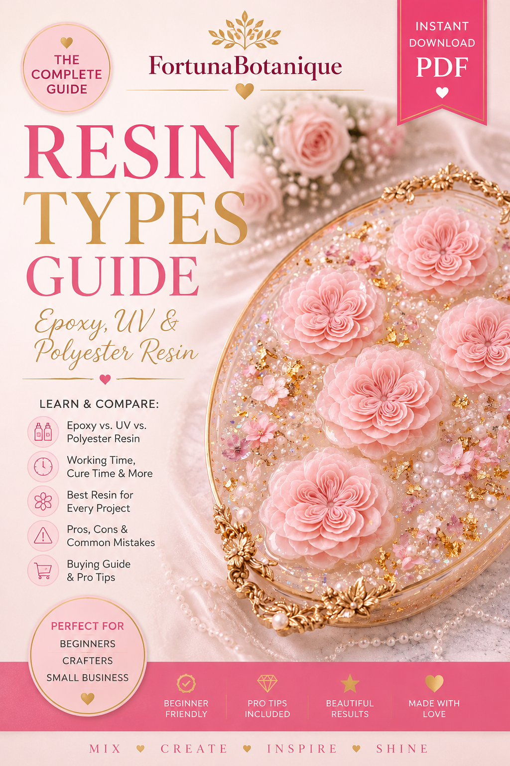 Resin Types Guide | Epoxy vs UV vs Polyester Resin | Complete Resin Comparison | Instant PDF Download
