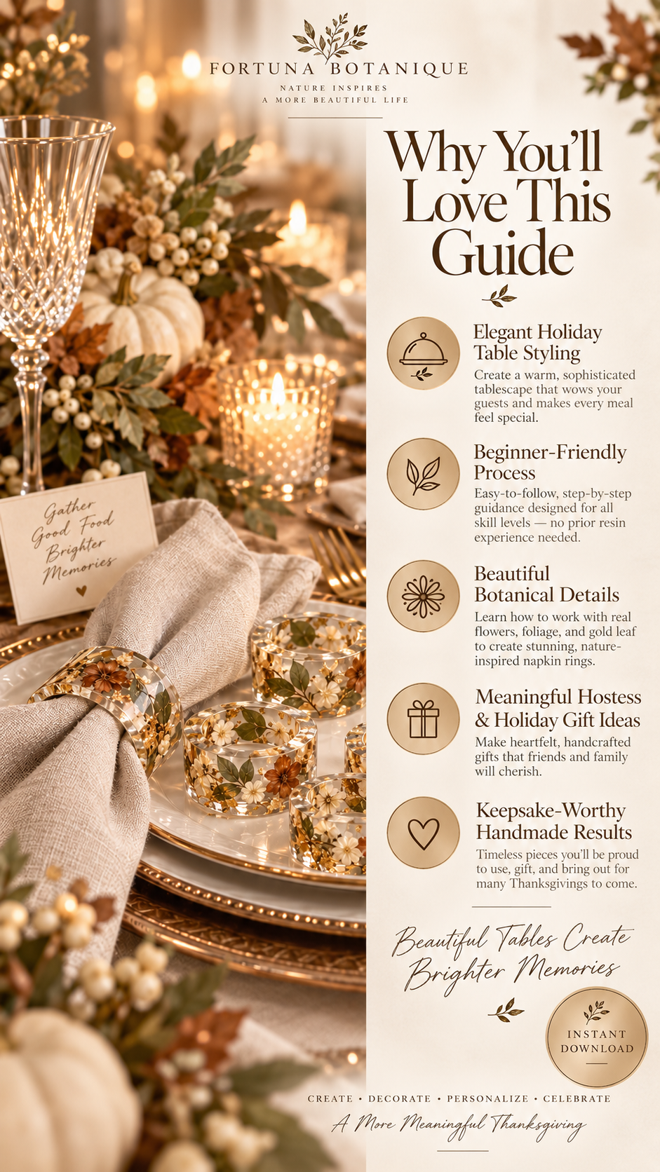Resin Thanksgiving Napkin Rings Tutorial | Fall Epoxy Resin Guide
