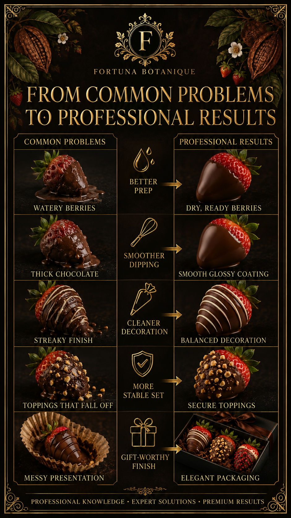 Chocolate Dipped Strawberries Guide | Chocolate Covered Strawberries, Dipping, Decorating & Storage PDF