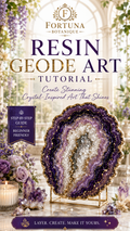 Resin Geode Art Tutorial Guide | Crystal-Inspired Resin Art Step-by-Step Digital Download