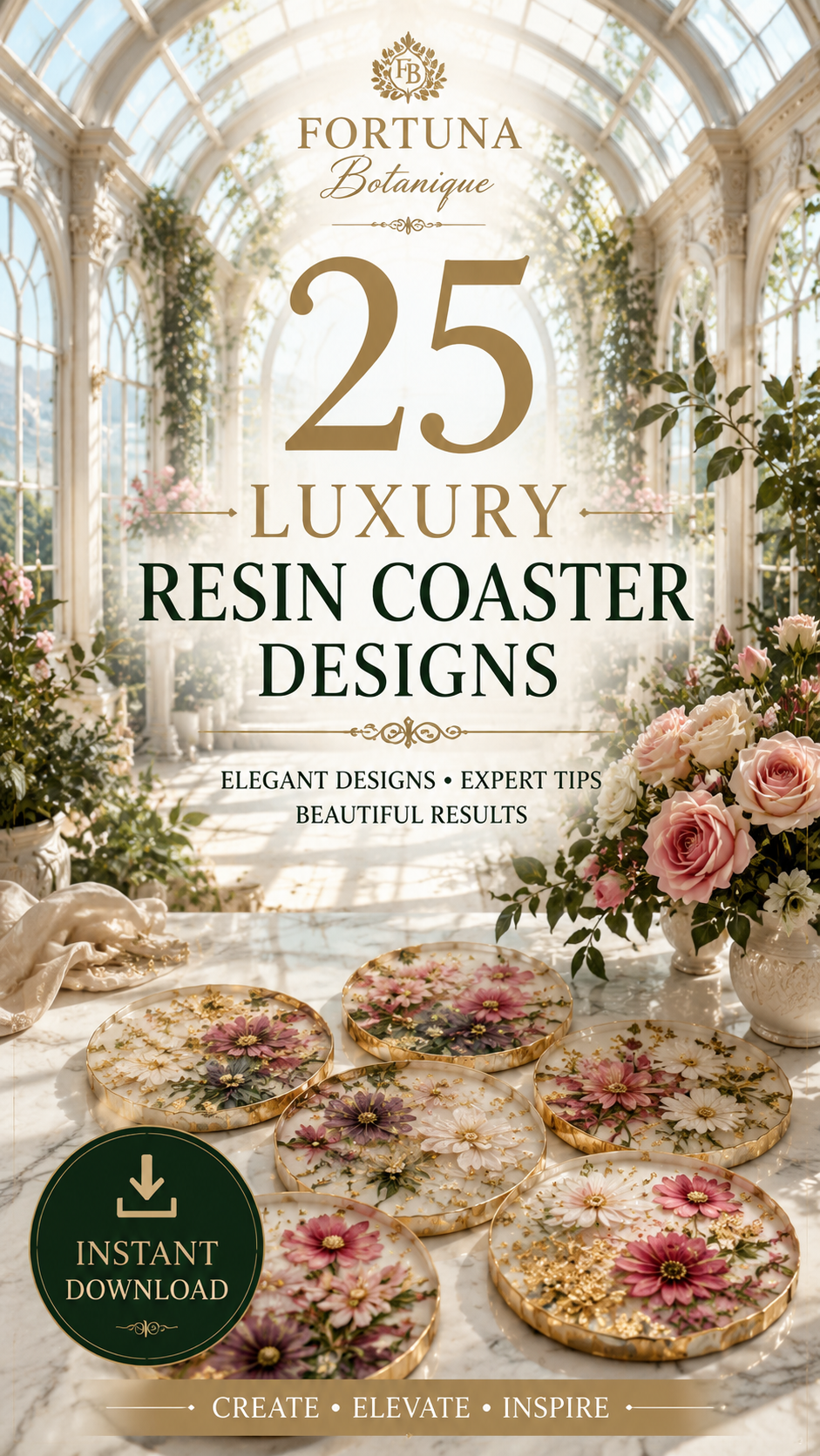 25 Luxury Resin Coaster Designs Guide | Elegant DIY Floral Coaster Ideas & Creative Inspiration