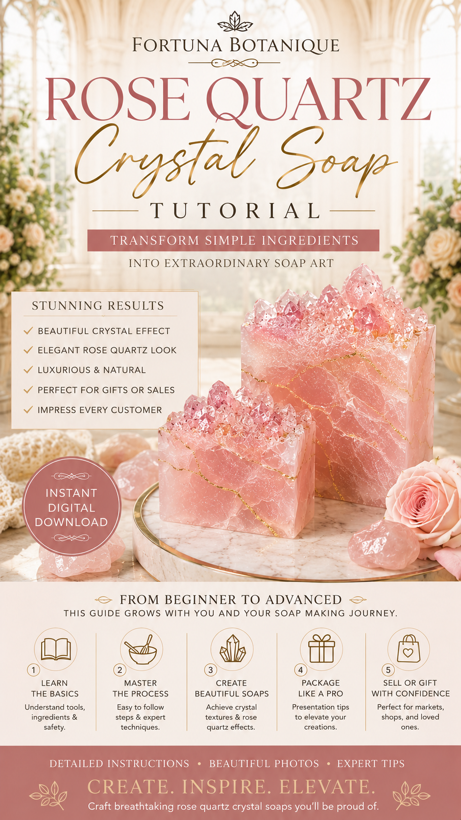 Textured Top Soap Tutorial PDF Guide | Luxury Botanical Soapmaking Technique | Instant Digital Download (Copy)