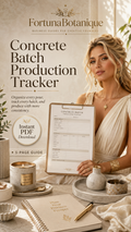 Concrete Batch Production Tracker | Production, Quality Control & Inventory PDF Guide