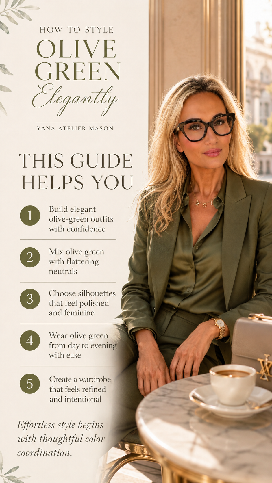 How to Style Olive Green Elegantly | Women’s Luxury Style Guide PDF