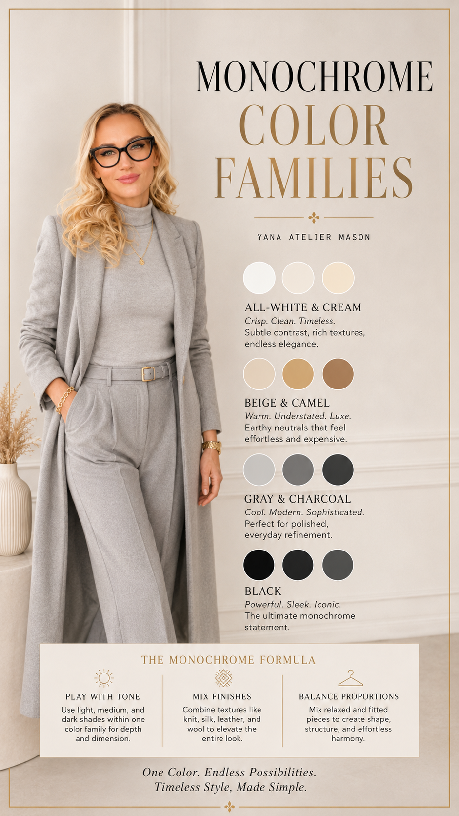 Monochrome Dressing Guide | Women’s Tonal Style & One-Color Outfit Guide