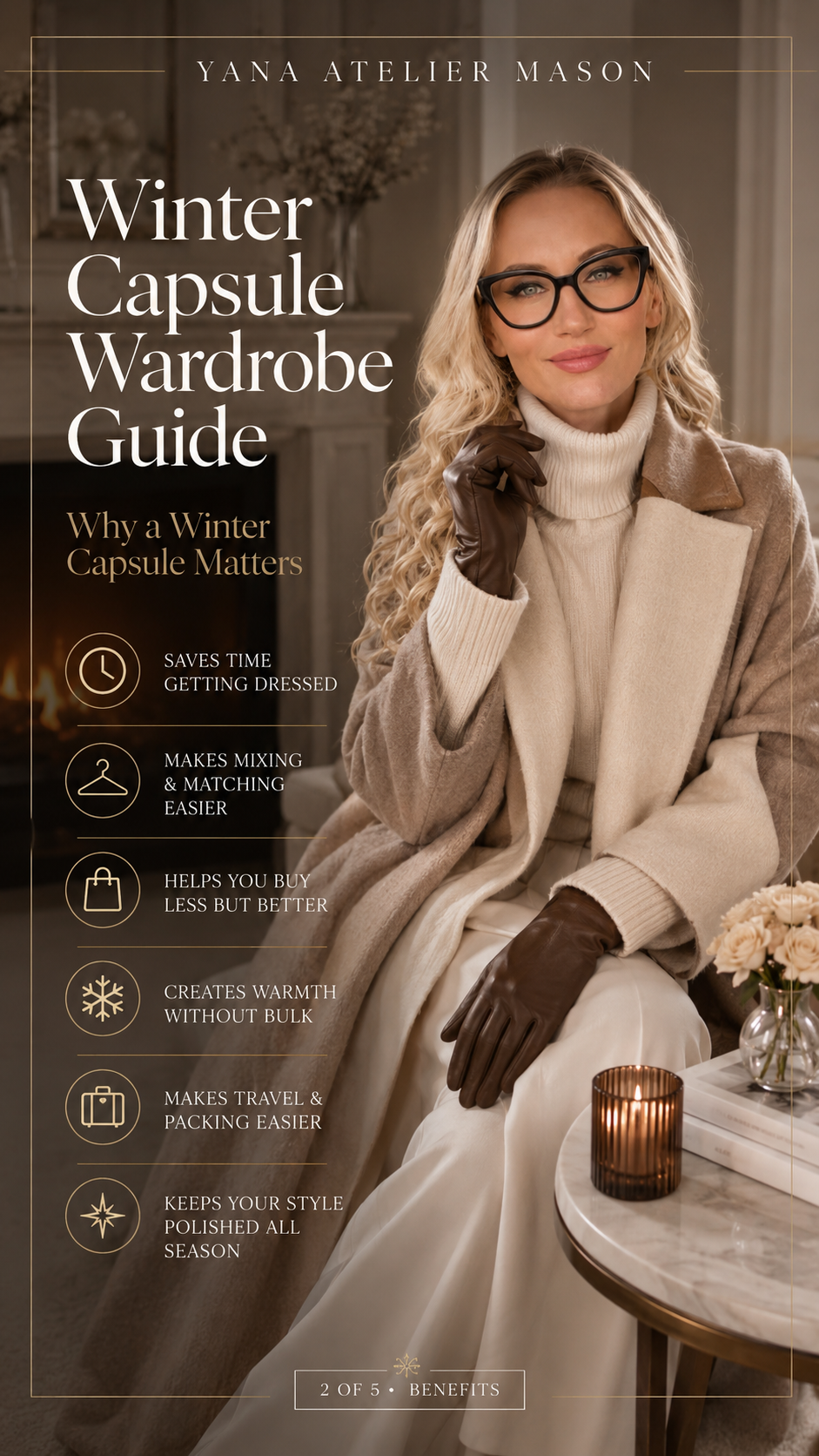 Winter Capsule Wardrobe Guide | Elegant Cold Weather Styling & Winter Outfit Digital Guide