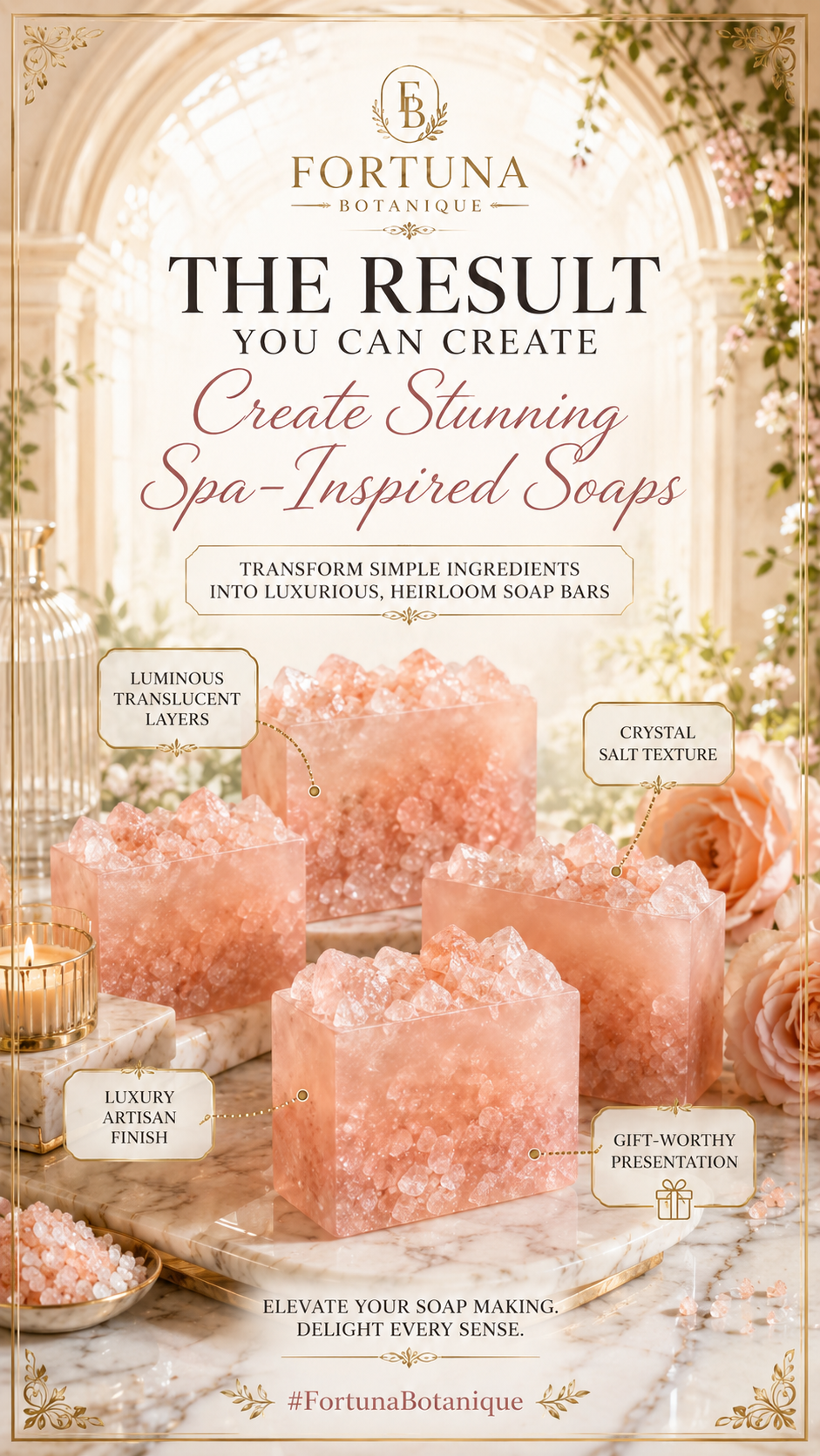 Himalayan Salt Spa Soap Tutorial | Luxury Melt & Pour Soap Making Guide | 5-Page Digital PDF