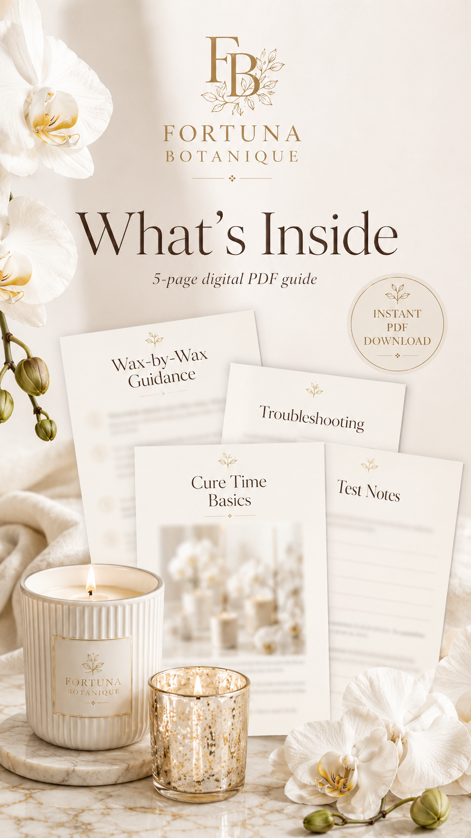 Candle Cure Time Guide | Candle Making PDF Download