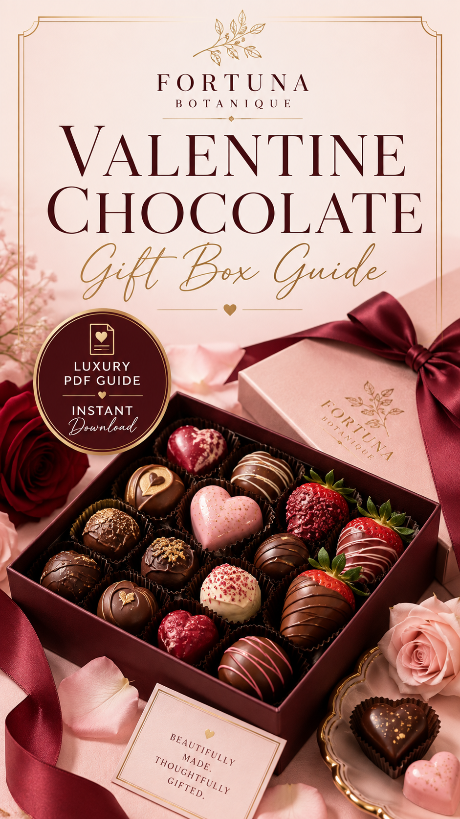 Valentine Chocolate Gift Box Guide | Chocolate Assortments, Packaging, Presentation & Valentine Dessert PDF