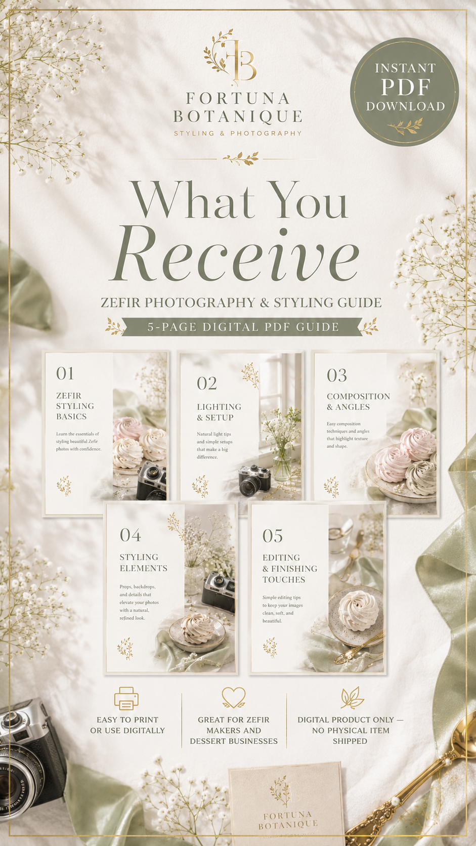 Zefir Photography & Styling Guide | Product Photography, Lighting, Props & Composition for Zefir Flowers