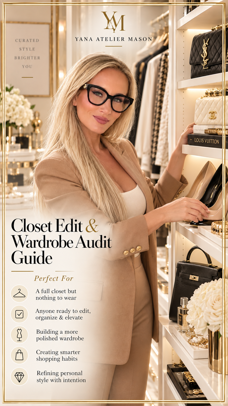 Closet Edit & Wardrobe Audit Guide | Luxury Personal Style Digital Guide