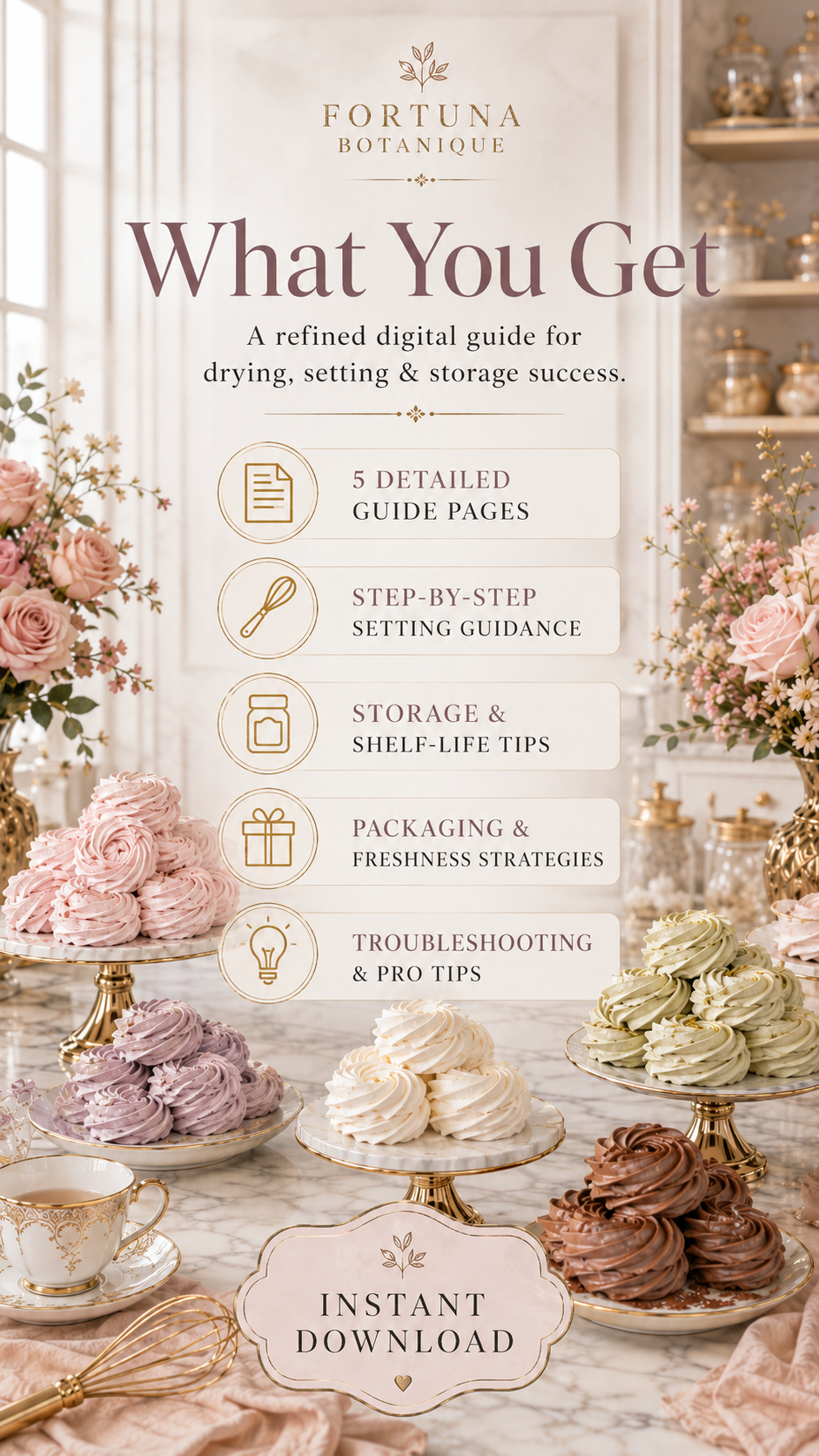 Zefir Drying, Setting & Storage Master Guide | Humidity, Airflow, Shelf Life, Freshness, Packaging & Troubleshooting PDF for Home Bakers