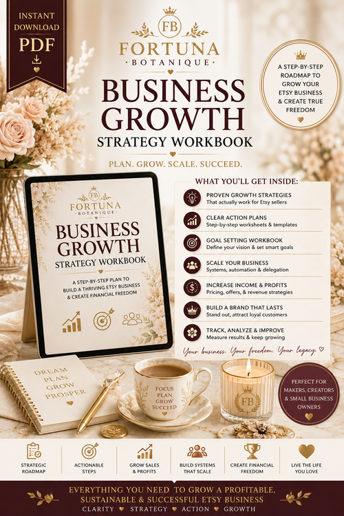 Business Growth Strategy Workbook | Instant PDF Download