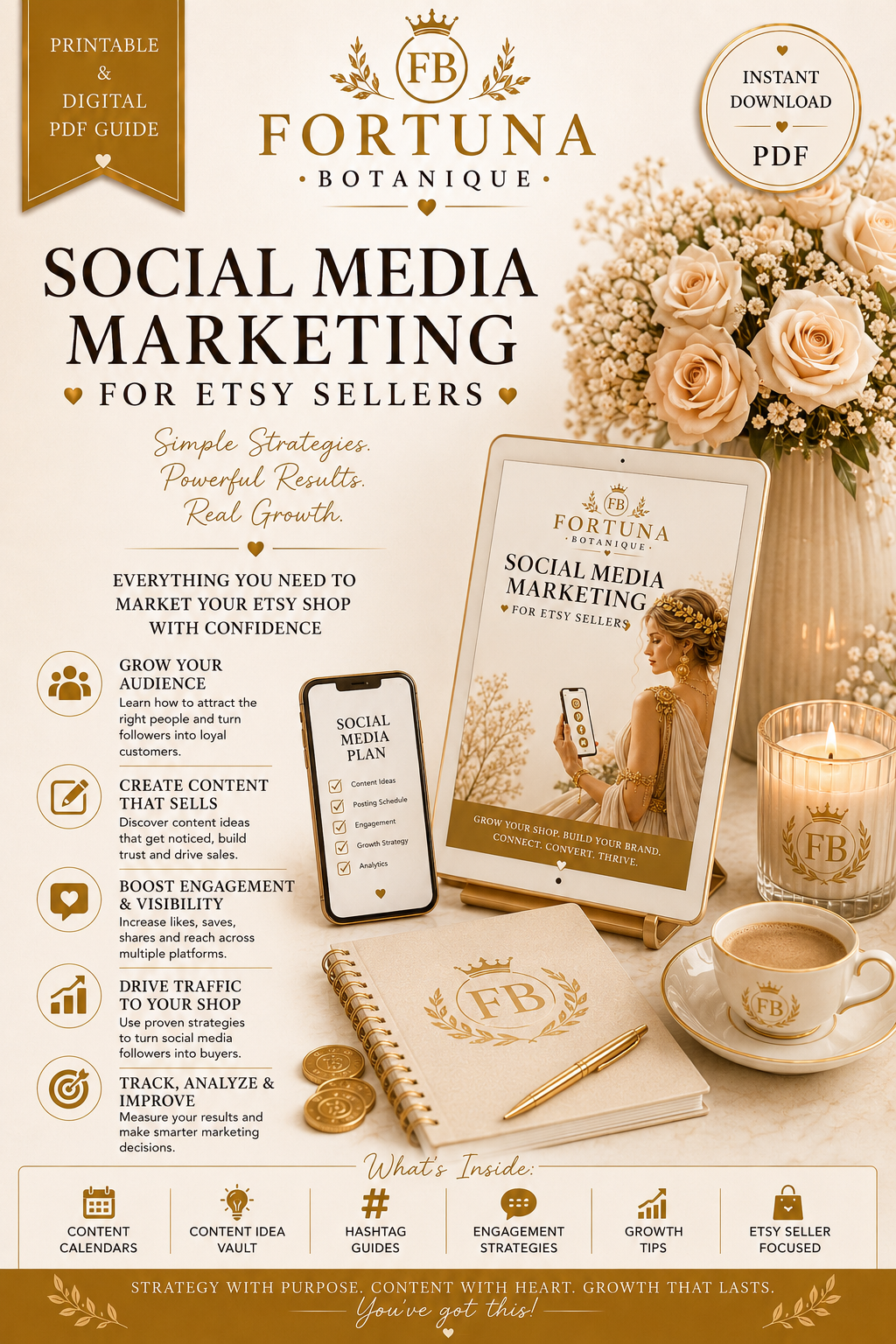 Social Media Marketing for Etsy Sellers | Instant PDF Download