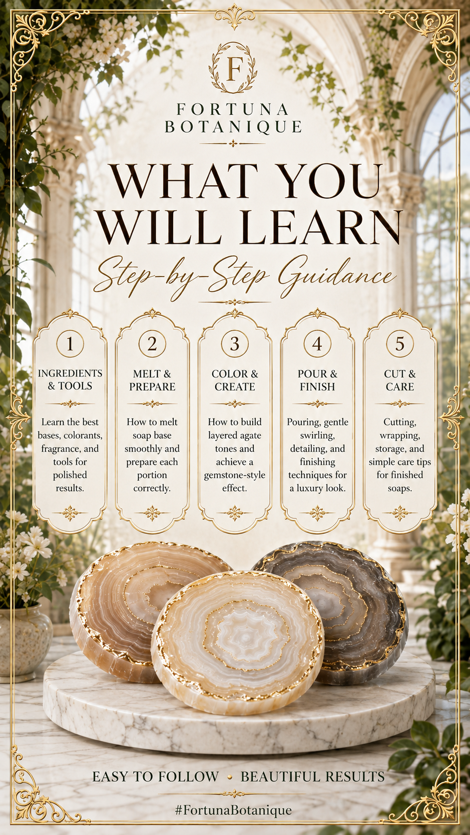 Agate Slice Soap Tutorial | Luxury Melt & Pour Gemstone Soap Making Guide