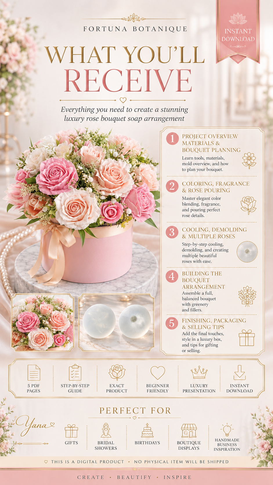 Luxury Rose Bouquet Soap Arrangement Tutorial | Floral Soap Gift Box Guide