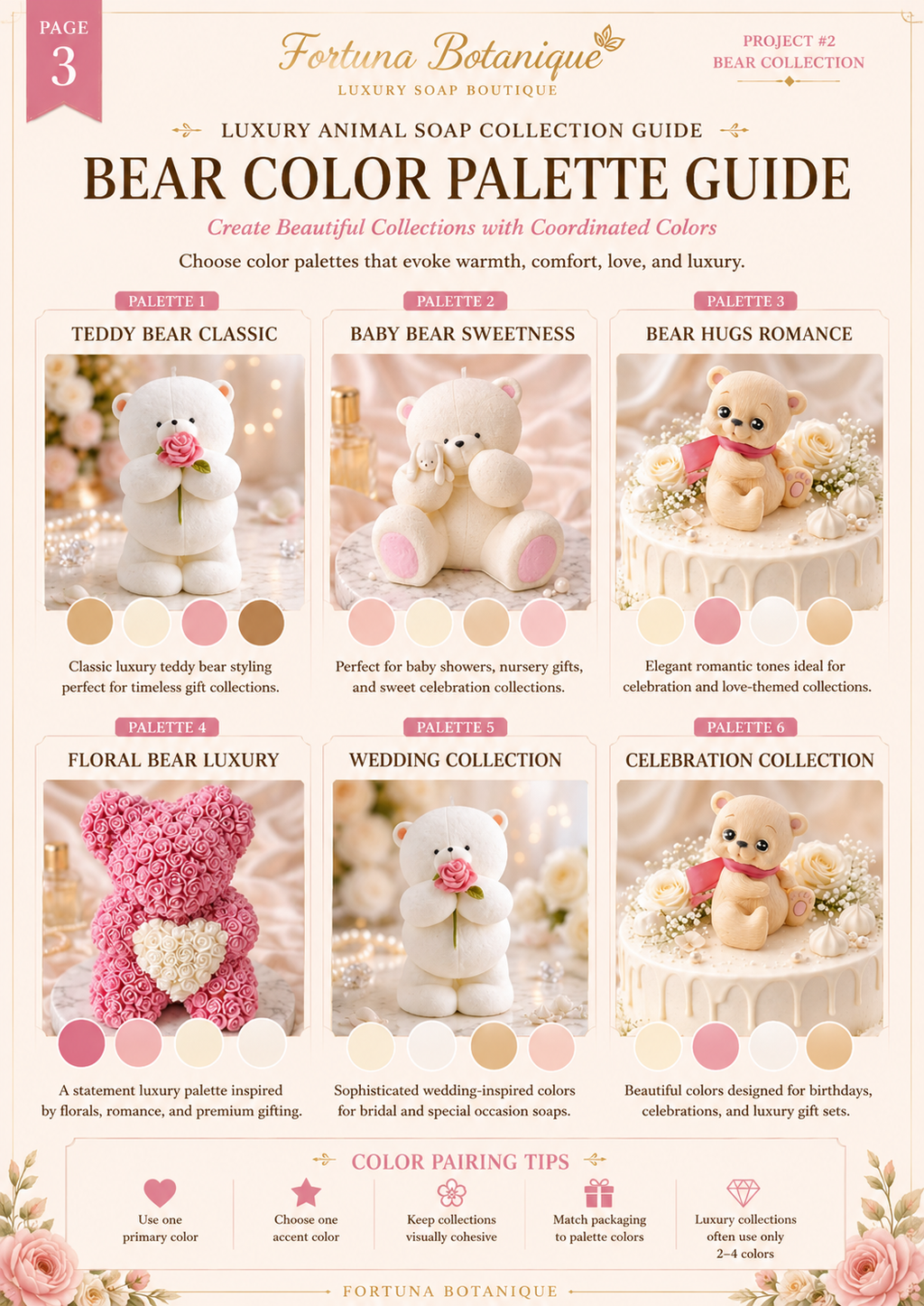 Luxury Teddy Bear Soap Collection Guide | Cute Handmade Bear Soap Ideas | Premium Soap Design PDF | Instant Digital Download