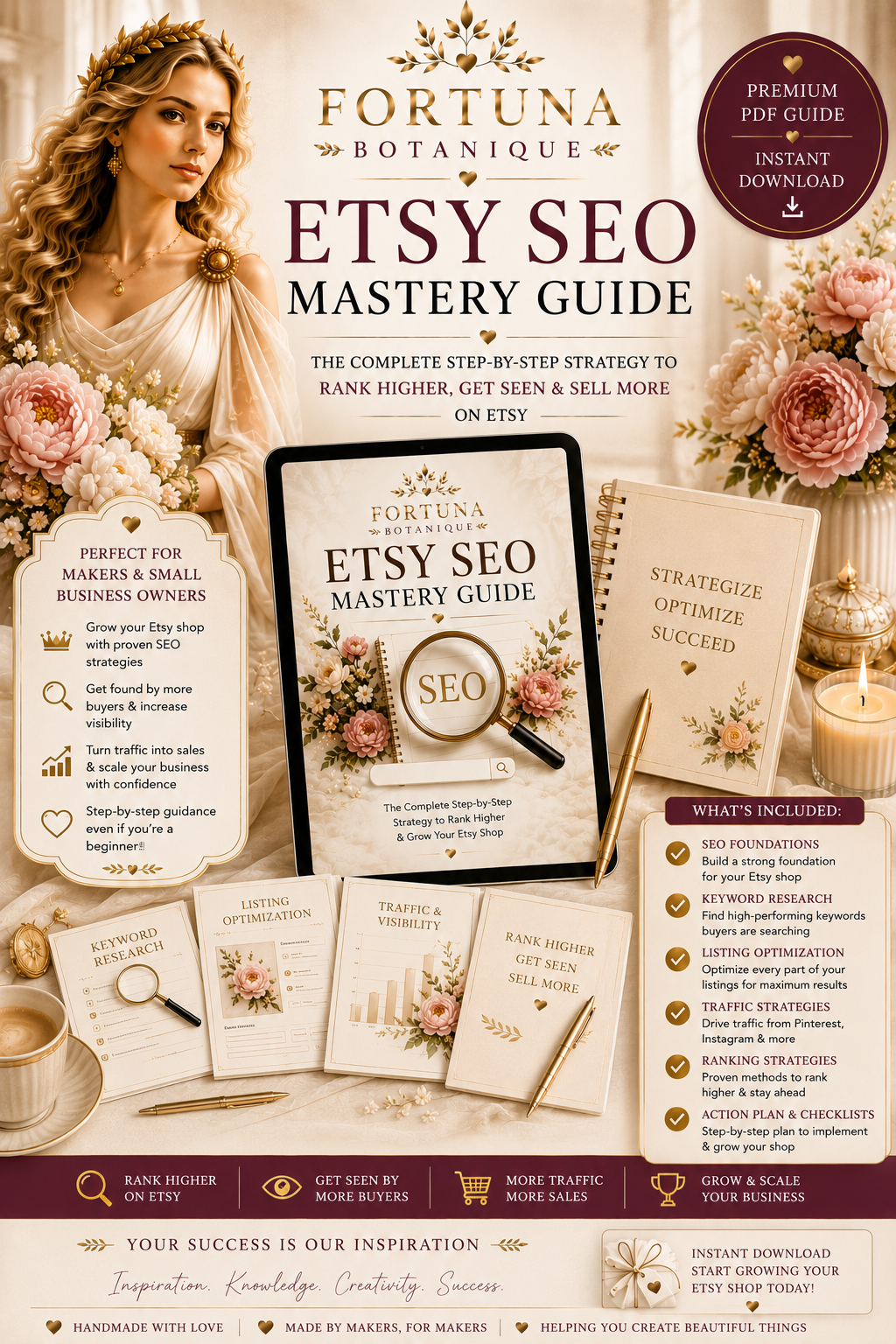 Etsy SEO Mastery Guide | Rank Higher on Etsy | Digital PDF Download