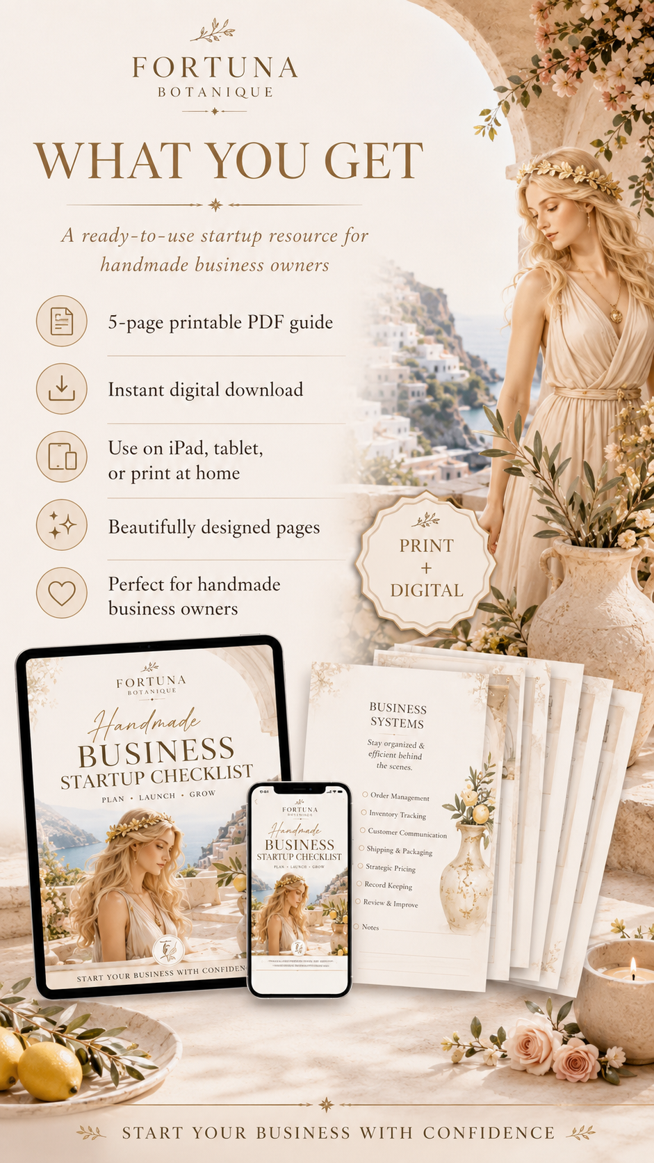 Handmade Business Startup Checklist | Printable Business Planner