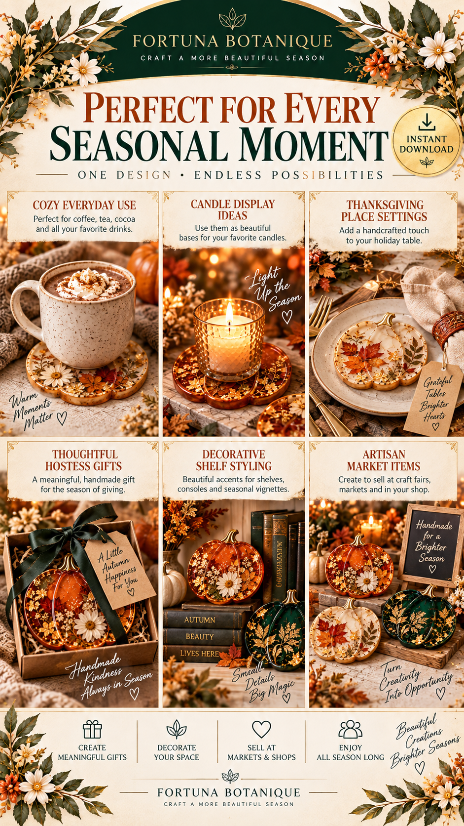 Resin Pumpkin Coasters Guide | Fall Resin Project Tutorial