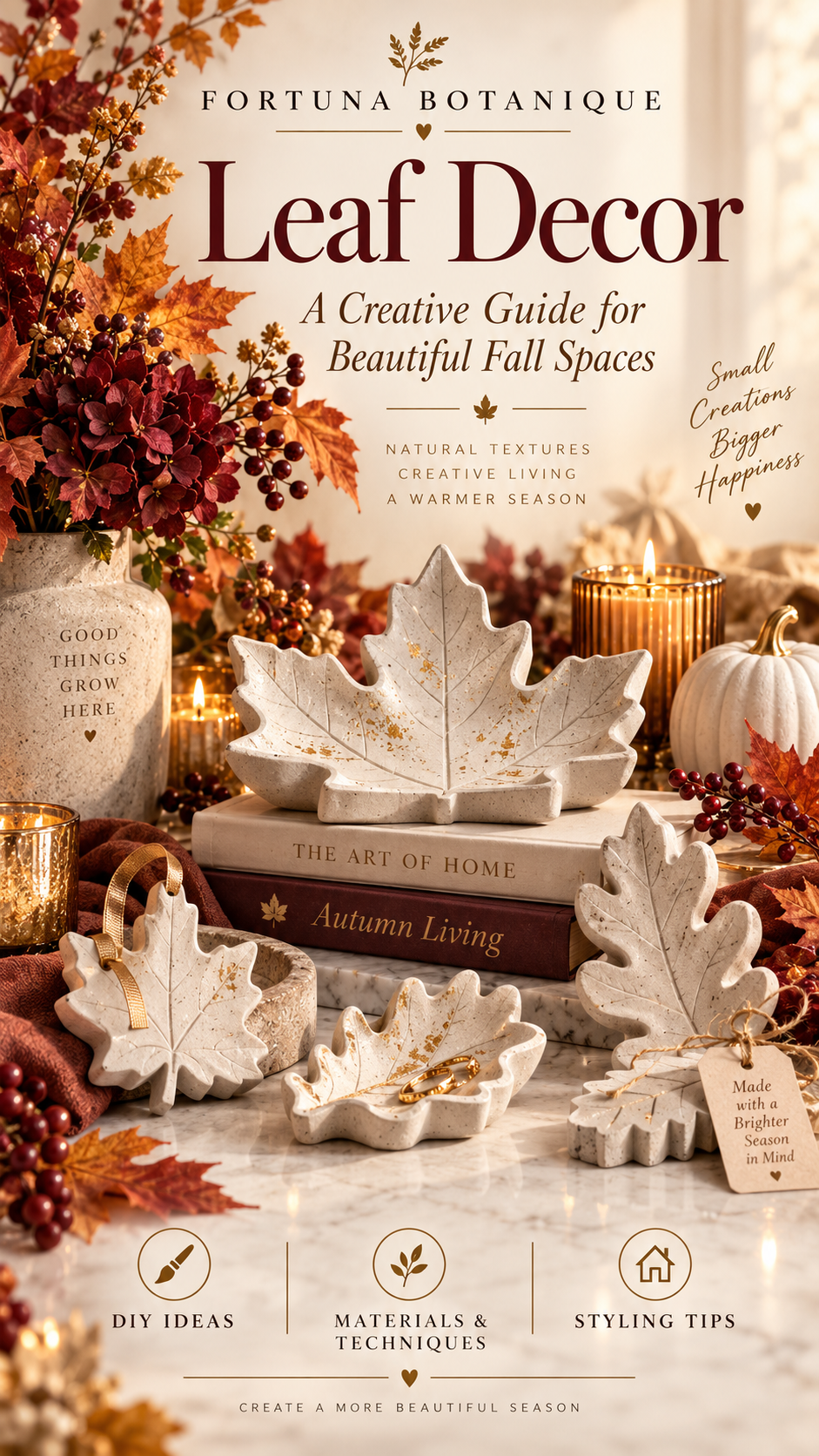 Concrete Leaf Decor Guide | DIY Fall Trays, Dishes & Seasonal Decor