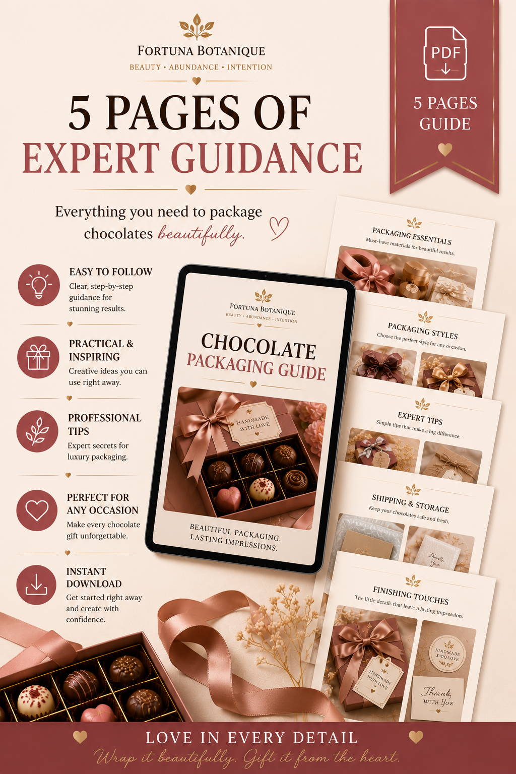 Luxury Chocolate Packaging Guide | Premium Gift Box Ideas, Branding & Packaging Inspiration (Instant PDF Download)