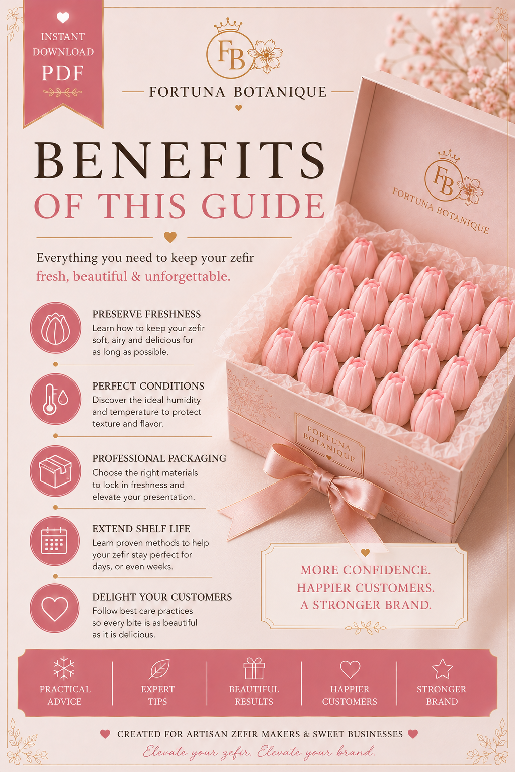Zefir Care & Storage Guide | Keep Zefir Fresh Longer | Professional Storage & Packaging Guide | Instant PDF Download