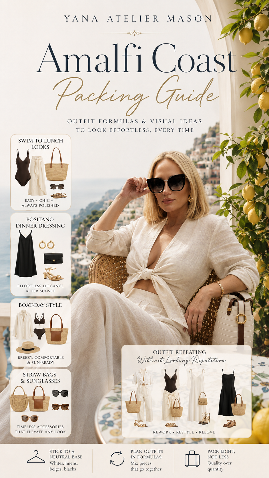 Amalfi Coast Packing Guide | Italian Summer Capsule Wardrobe & Vacation Style Guide