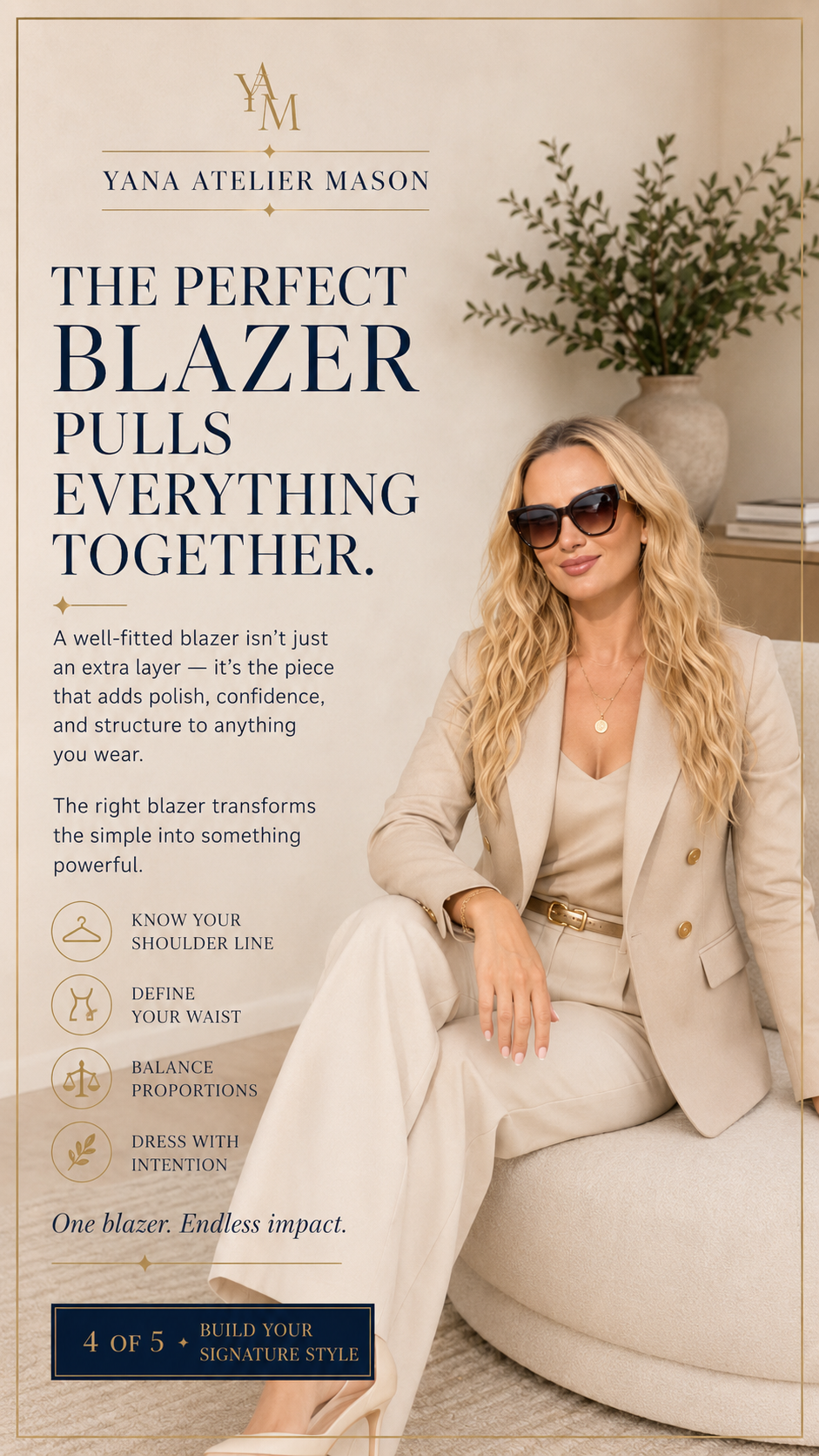 Blazer Styling Guide | Women’s Blazer Outfit Ideas | Elegant Workwear & Wardrobe Style Guide | Digital Fashion Guide