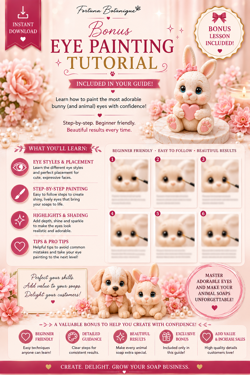 Luxury Animal Soap Collection Guide | 25+ Cute Teddy Bear, Bunny & Animal Soap Designs | Handmade Soap Making PDF | Digital Download (Copy)