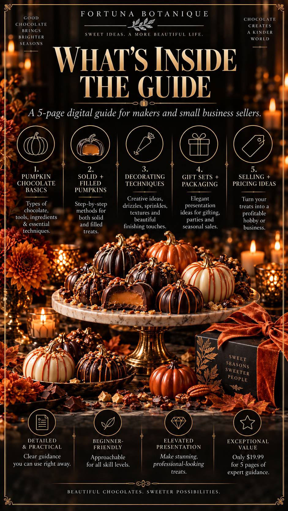 Pumpkin Chocolate Guide | Molded Fall Chocolates, Fillings, Decorating, Packaging & Selling