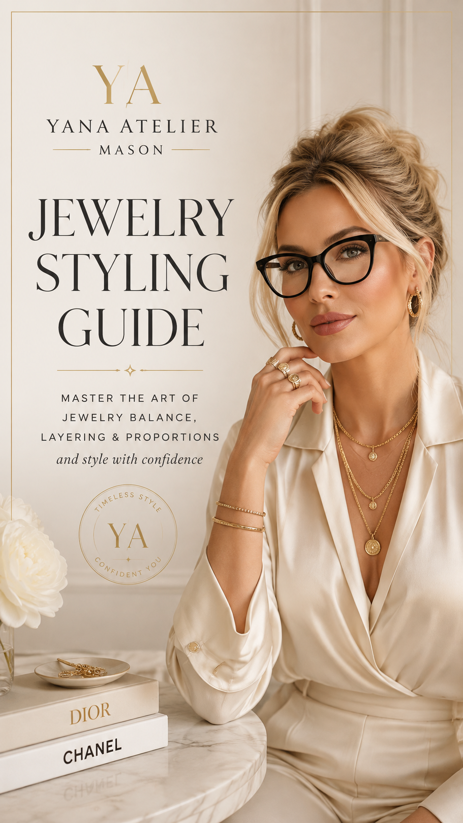 Jewelry Styling Guide | Jewelry Layering & Proportion Guide | Elegant Accessories Style Guide | Digital Fashion Guide