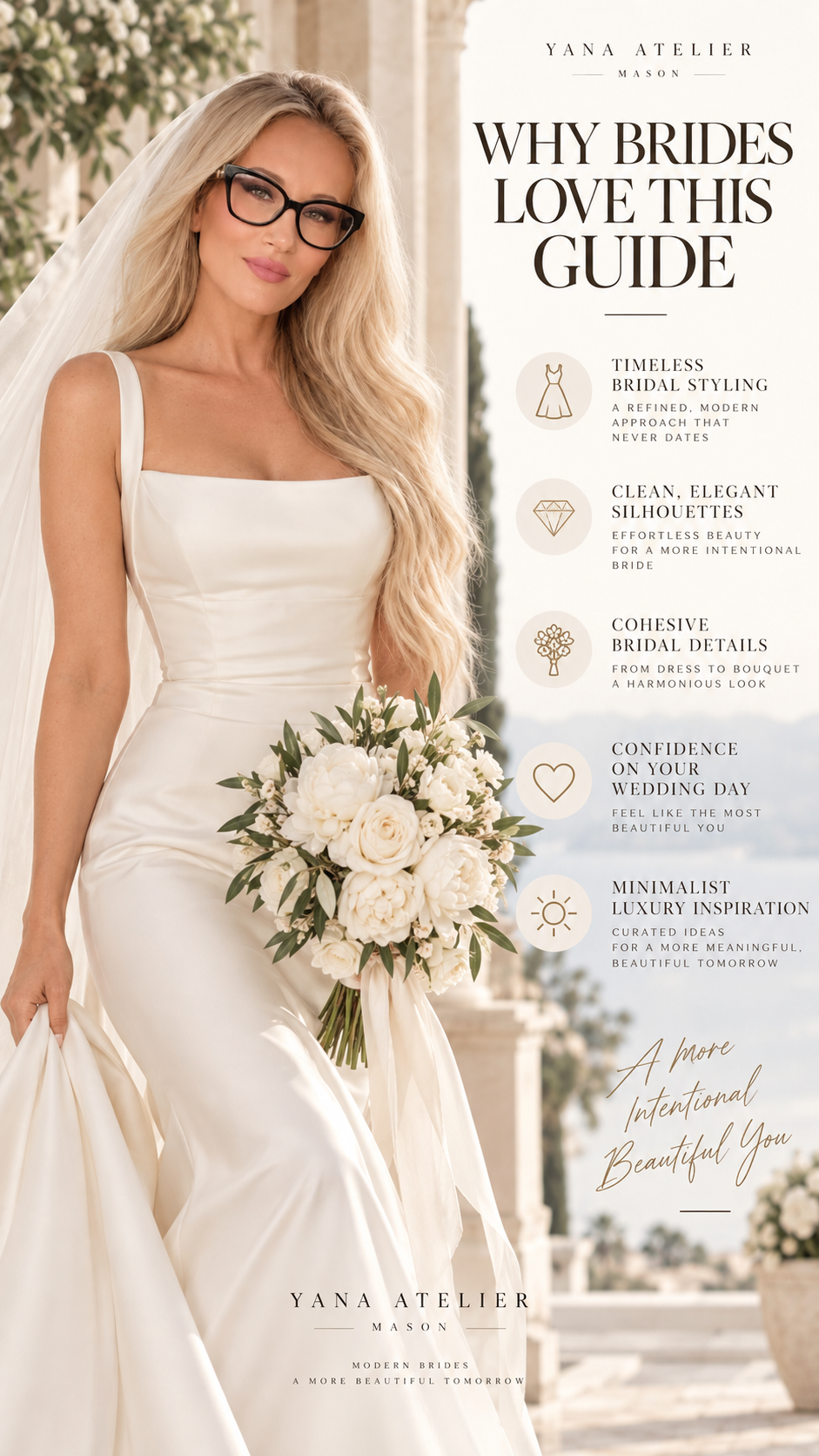 Minimalist Bridal Style Guide | Elegant Wedding Dress & Bridal Styling Guide