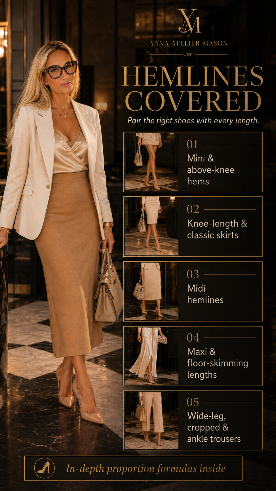 Shoe-to-Hemline Proportion Guide | Shoe Pairing & Outfit Styling Guide