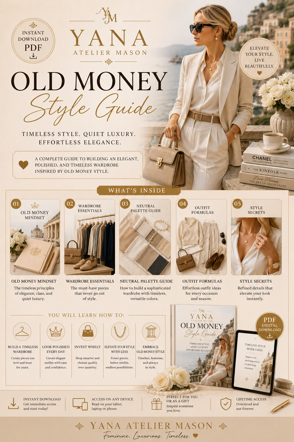 Old Money Style Guide | Timeless Luxury Wardrobe & Elegant Quiet Luxury Fashion Guide