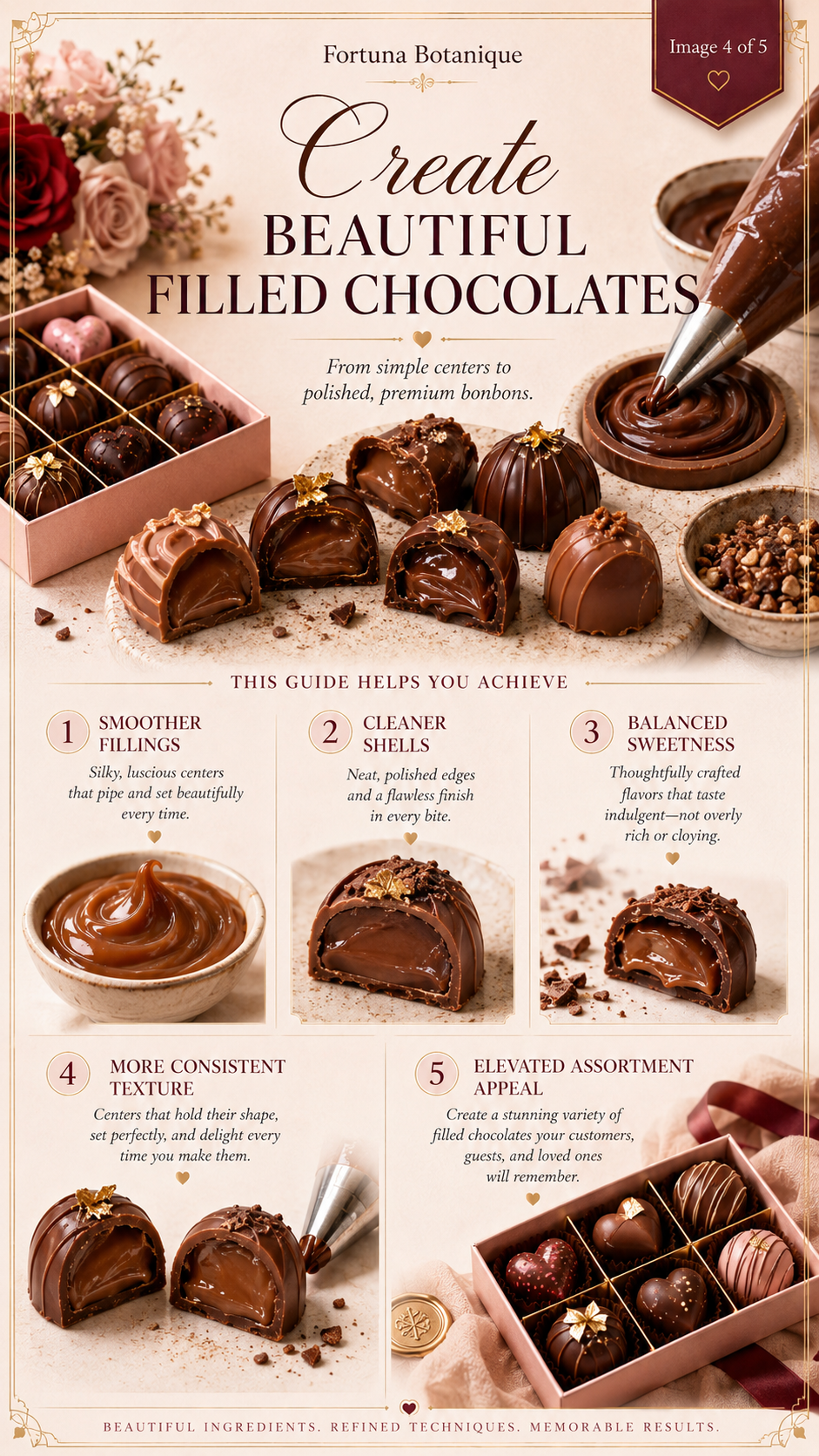 Chocolate Filling Recipes Guide | Ganache, Caramel, Praline, Fruit Fillings & Bonbon Centers PDF